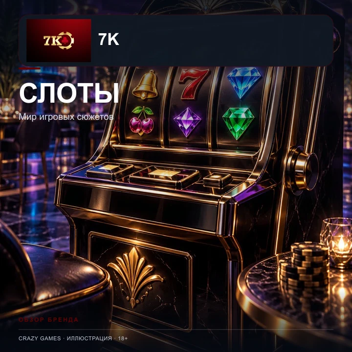 Слоты в 7K Casino: RTP каждого автомата виден в меню игры.