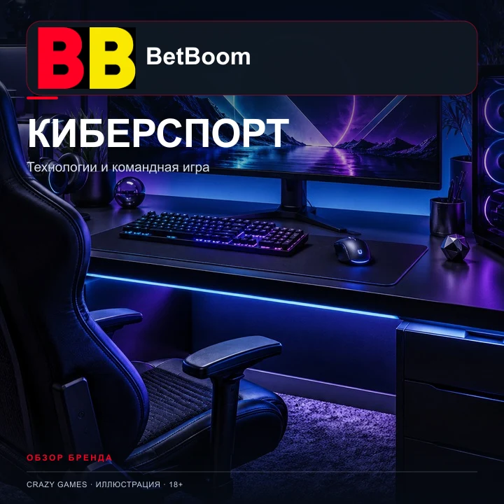 Киберспорт в BetBoom: CS2, Dota 2 и другие дисциплины. Иллюстрация.