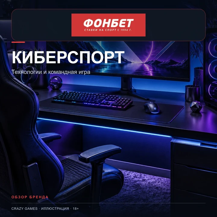 Киберспорт в Фонбет: CS2, Dota 2 и другие дисциплины. Иллюстрация.