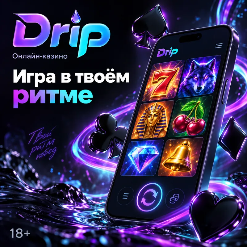 Промо-баннер Drip. Иллюстрация, не снимок сайта.