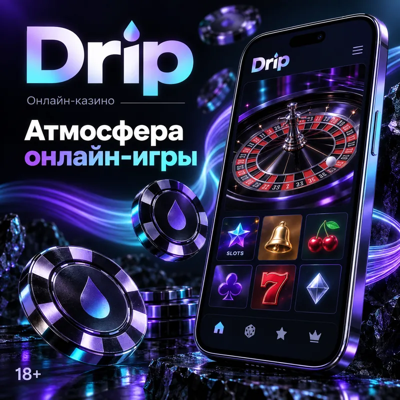 Промо-баннер Drip. Иллюстрация, не снимок сайта.