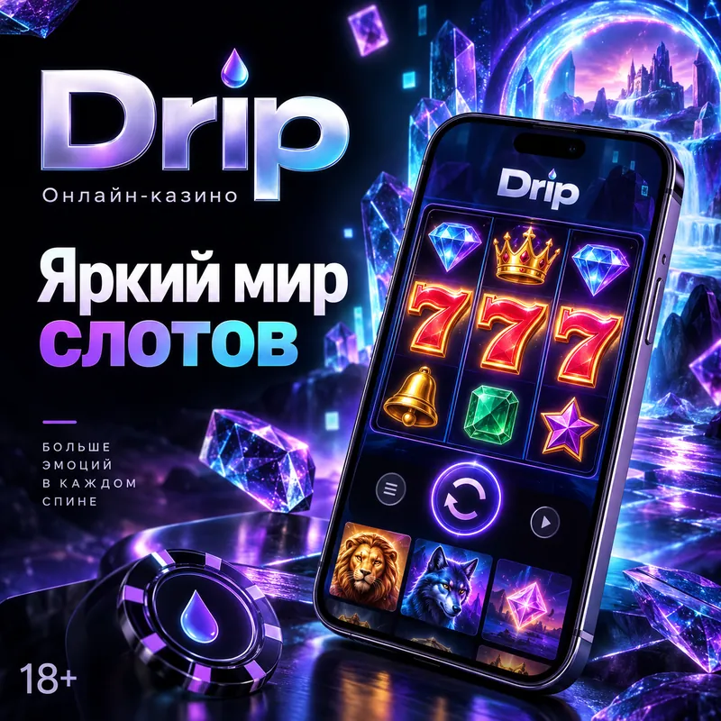 Слоты в Drip: RTP каждого автомата виден в меню игры.