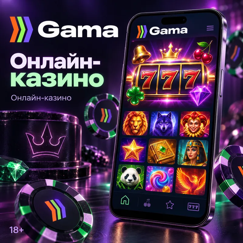 Промо-баннер Gama. Иллюстрация, не снимок сайта.