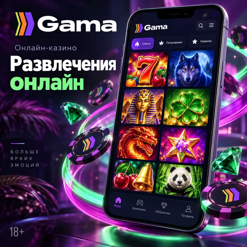 Промо-баннер Gama. Иллюстрация, не снимок сайта.