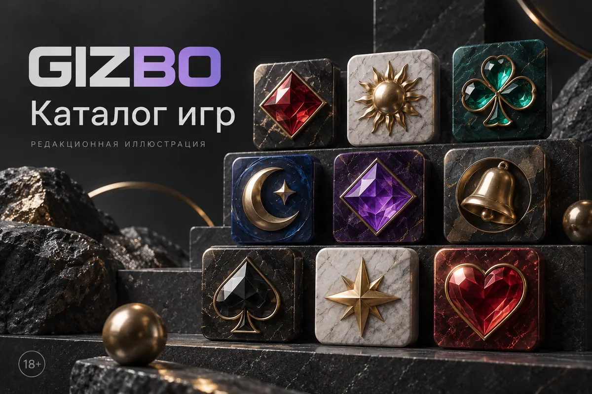 Промо-баннер Gizbo. Иллюстрация, не снимок сайта.