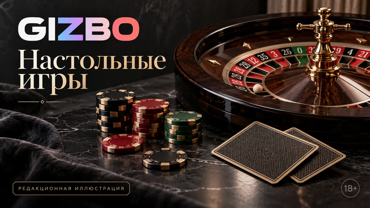 Промо-баннер Gizbo. Иллюстрация, не снимок сайта.