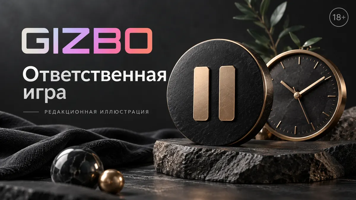 Промо-баннер Gizbo. Иллюстрация, не снимок сайта.
