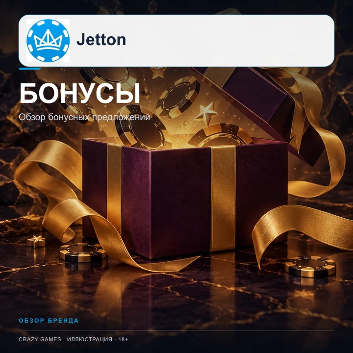 Приветственное предложение JetTon. Перед активацией проверьте вейджер и максимальную ставку.