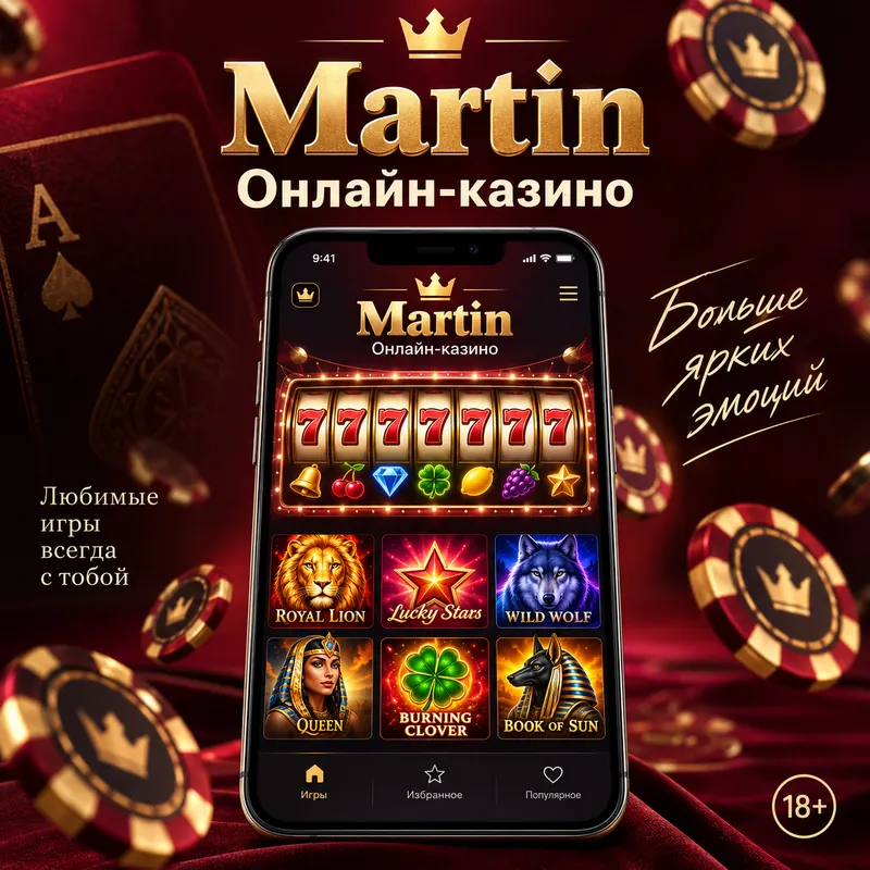 Промо-баннер Martin. Иллюстрация, не снимок сайта.