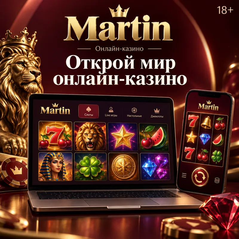 Промо-баннер Martin. Иллюстрация, не снимок сайта.