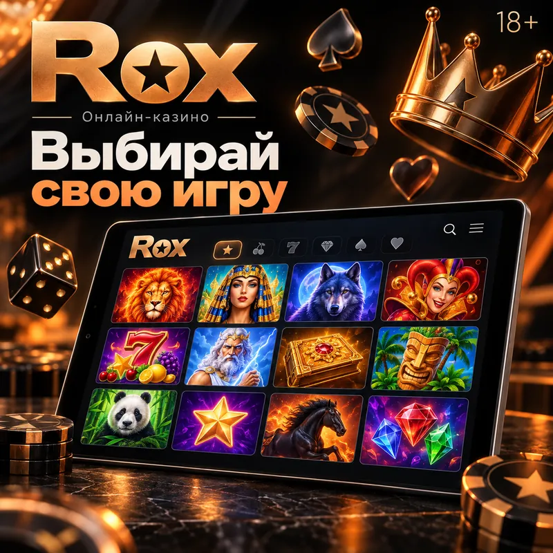Слоты в Rox: RTP каждого автомата виден в меню игры.