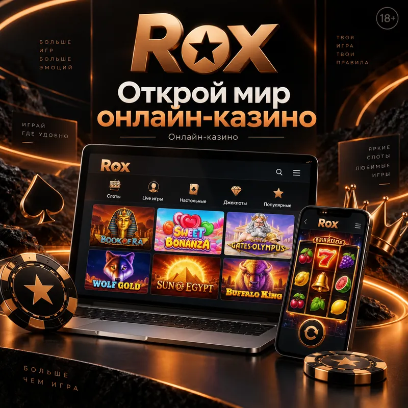Промо-баннер Rox. Иллюстрация, не снимок сайта.