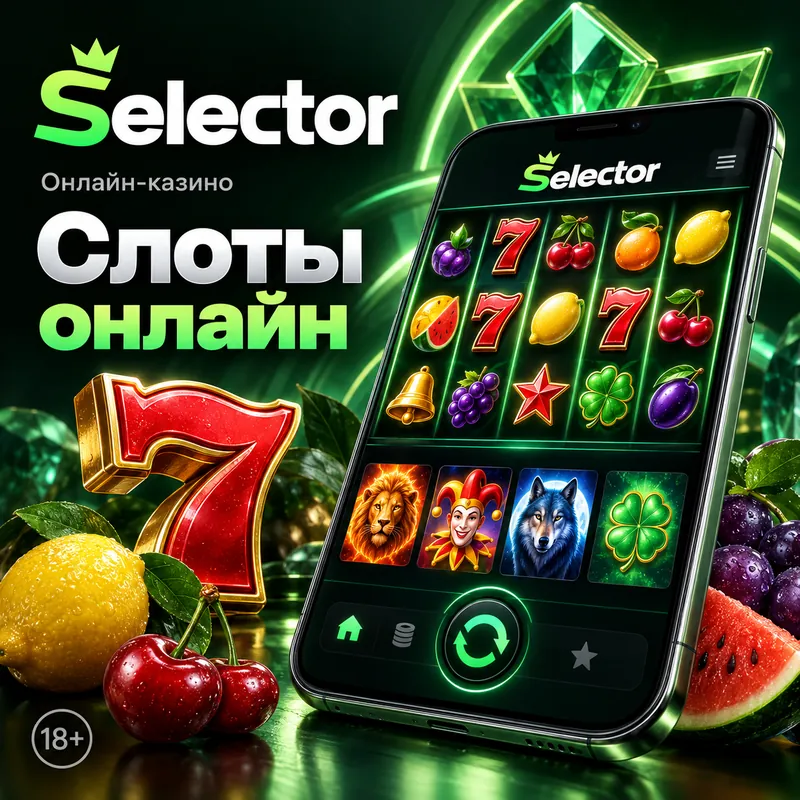 Слоты в Selector: RTP каждого автомата виден в меню игры.