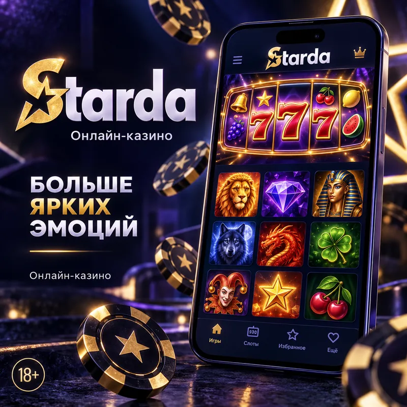 Промо-баннер Starda. Иллюстрация, не снимок сайта.