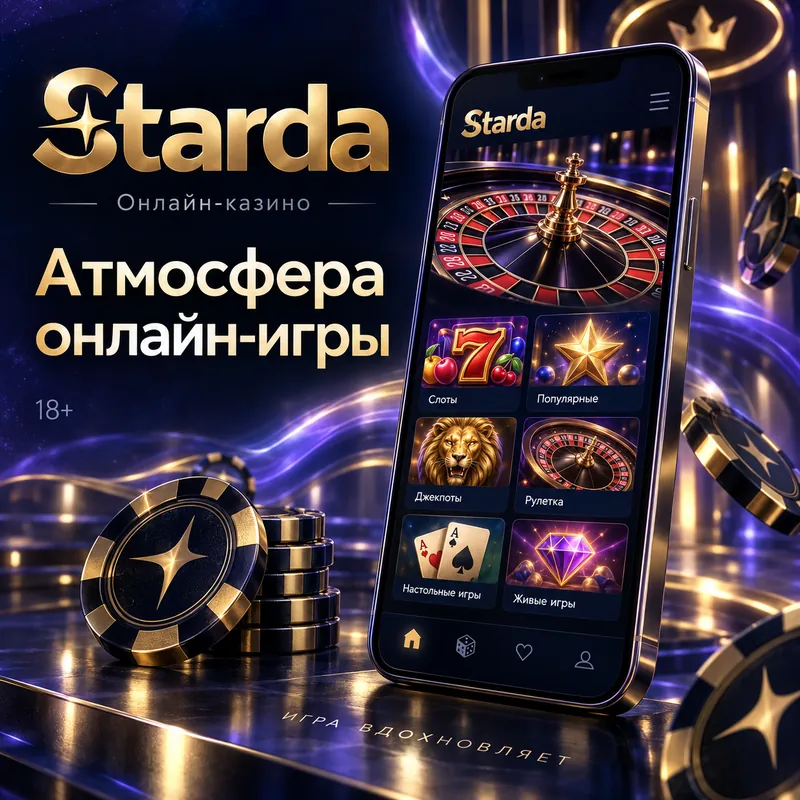 Промо-баннер Starda. Иллюстрация, не снимок сайта.