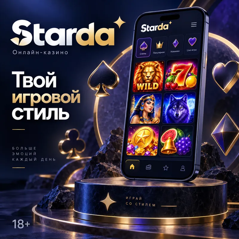 Промо-баннер Starda. Иллюстрация, не снимок сайта.