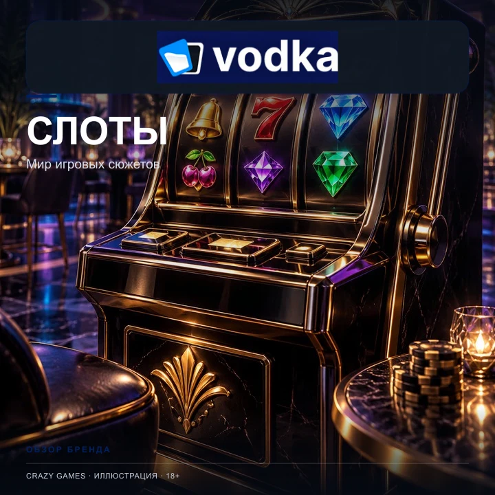 Слоты в Vodka: RTP каждого автомата виден в меню игры.